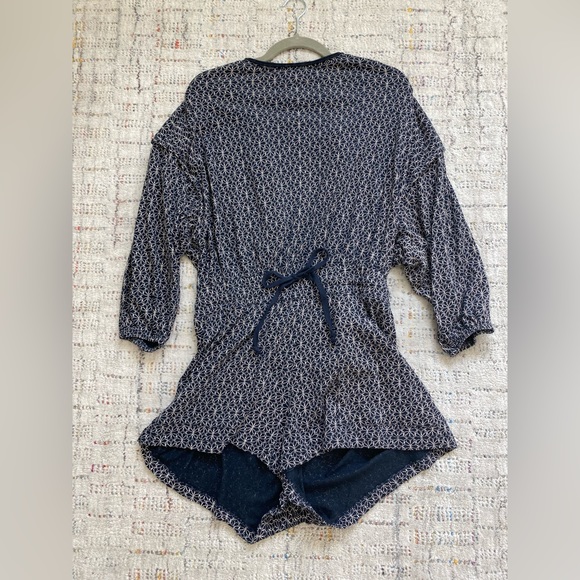 Grey State Rochelle Romper - Navy and White Tile Print - M - Picture 8 of 8